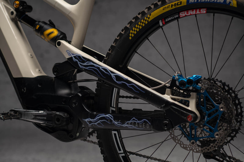 Dyedbro Protector Cuadro Bicicleta Pro Full E-Bike Lightning Azul - Rideshop