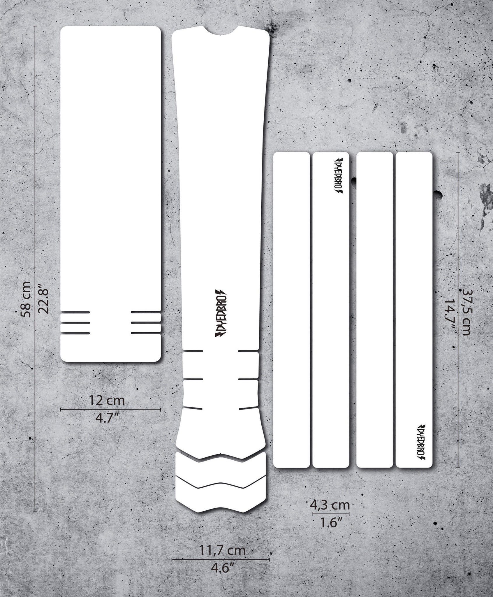Dyedbro Protector Cuadro Bicicleta Pro Full E-Bike Transparente - Rideshop