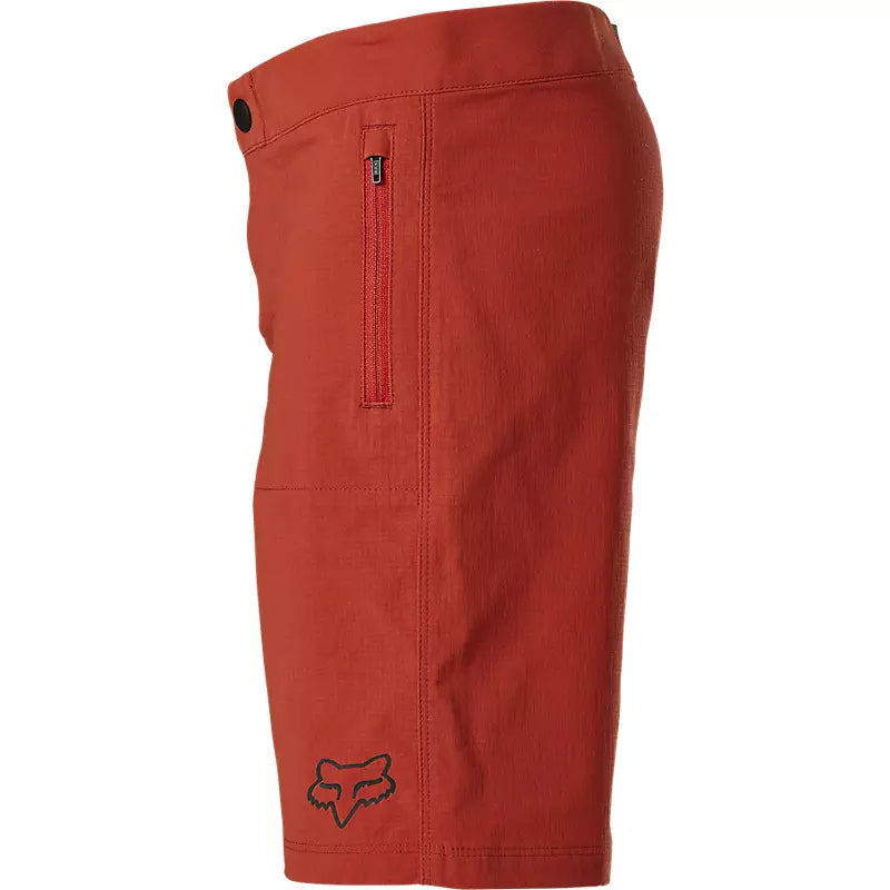 FOX Short Bicicleta Niño Ranger con Forro Rojo - Rideshop