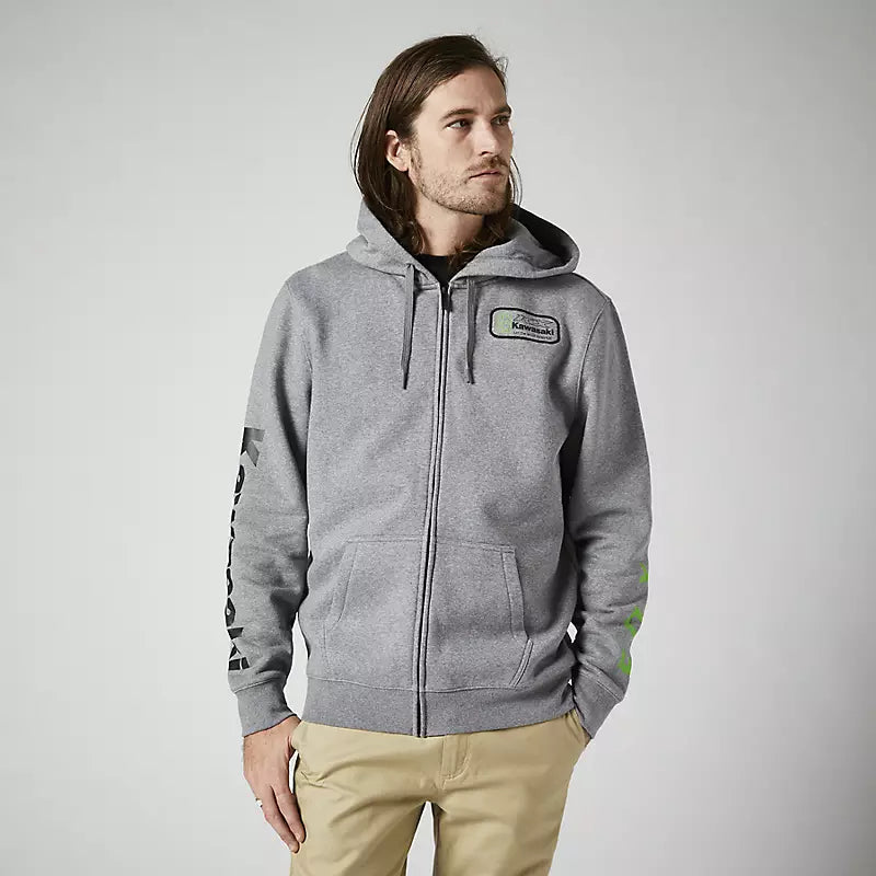 FOX Poleron Lifestyle Kawasaki Gris - Rideshop