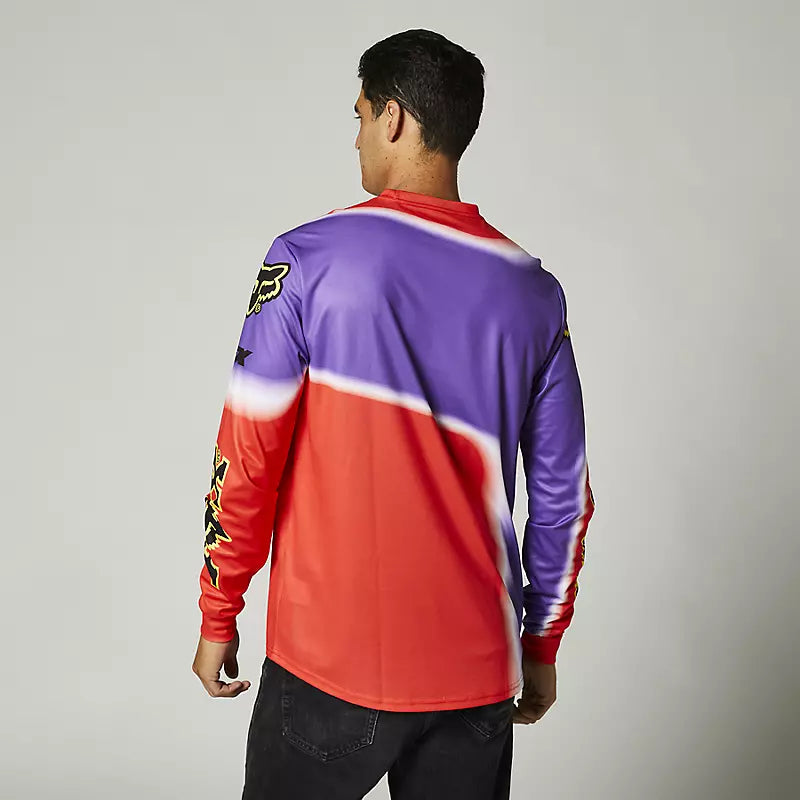 Polera Lifestyle Manga Larga Powerband Rojo Fox Racing - Rideshop
