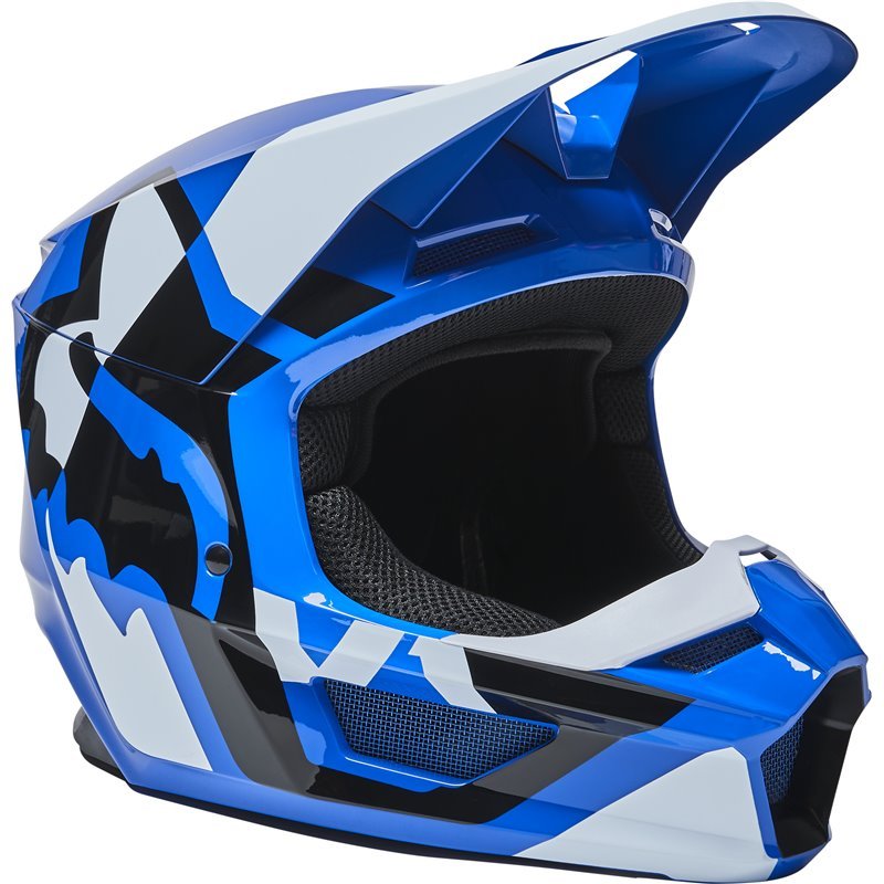 FOX Casco Moto Niño V1 Lux Azul - Rideshop