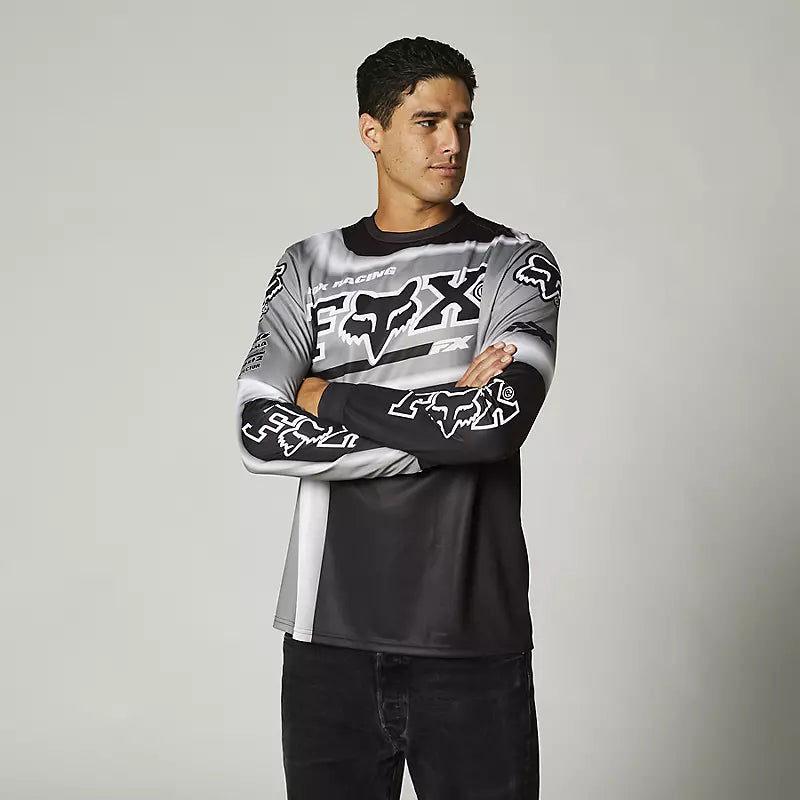 Polera Lifestyle Manga Larga Powerband Negro Fox Racing - Rideshop