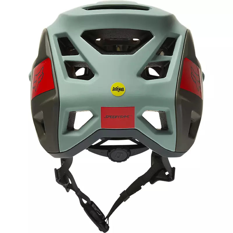 Casco Bicicleta Speedframe Pro Blocked Verde Fox Racing - Rideshop