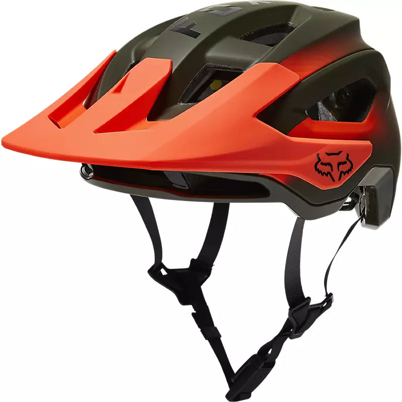 FOX Casco Bicicleta Speedframe Pro Fade Verde/Naranjo-Rideshop