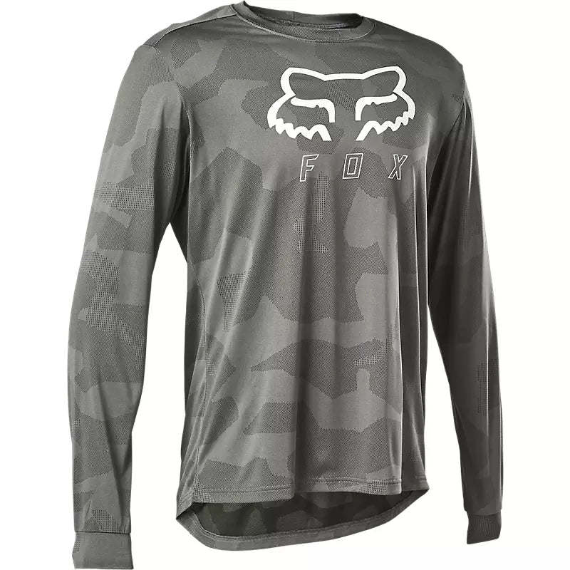 Polera Bicicleta Manga Larga Ranger Trudri Gris Fox Racing - Rideshop