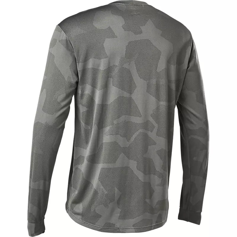 Polera Bicicleta Manga Larga Ranger Trudri Gris Fox Racing - Rideshop