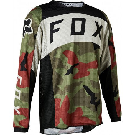 FOX Polera Moto Niño 180 BKNR Camo Verde - Rideshop