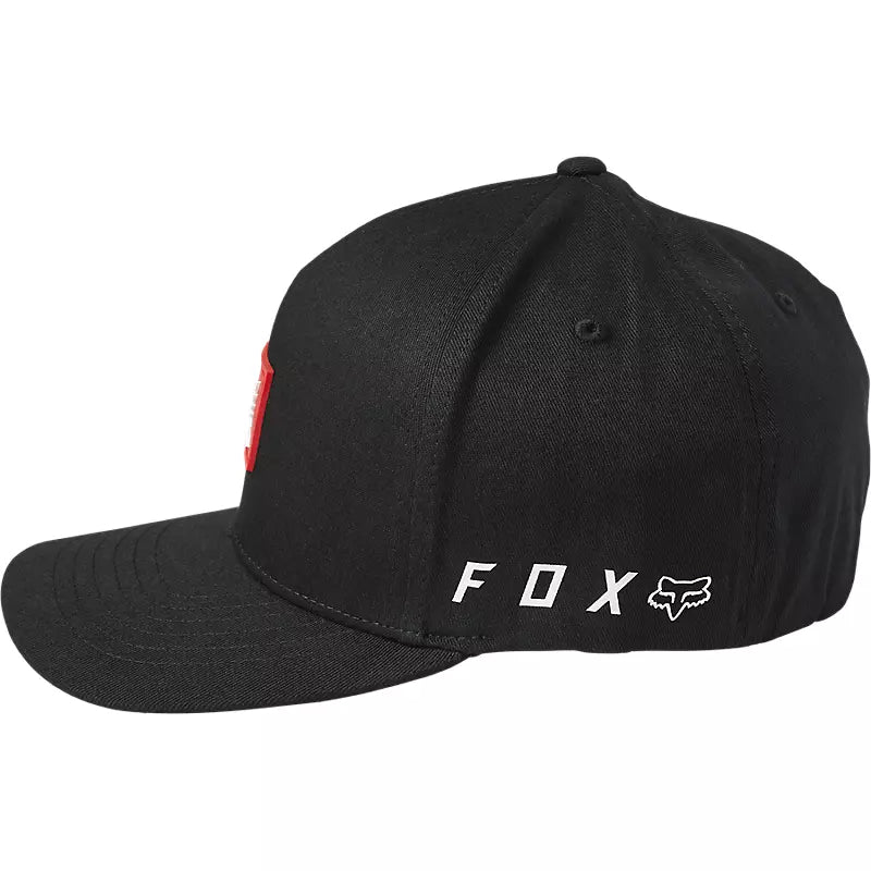 FOX Gorro Jockey Lifestyle Honda Wing Flexfit Negro-Rideshop