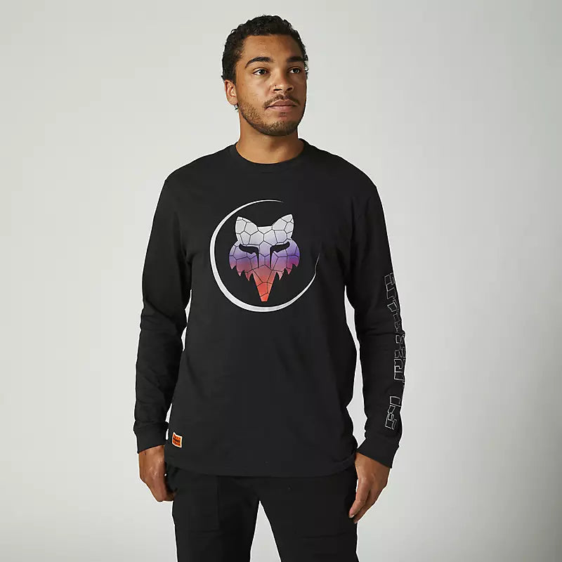 FOX Polera Lifestyle Skarz Manga Larga Negro - Rideshop