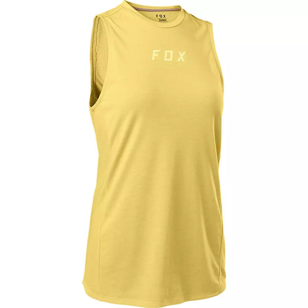 FOX Polera Bicicleta Mujer Ranger Drirelease® Sin Mangas Amarillo - Rideshop