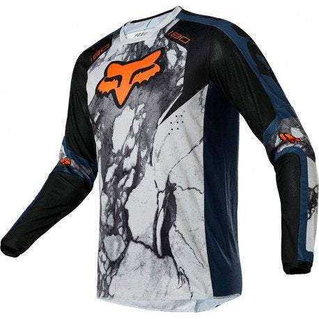 FOX Polera Moto 180 Karrera Azul/Gris - Rideshop