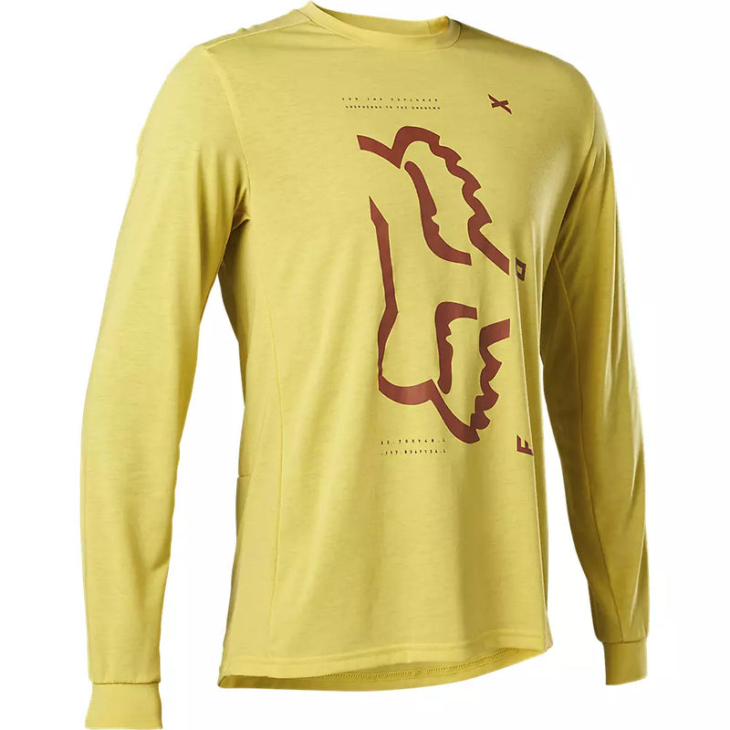 FOX Polera Bicicleta Ranger Drirelease® Amarillo - Rideshop