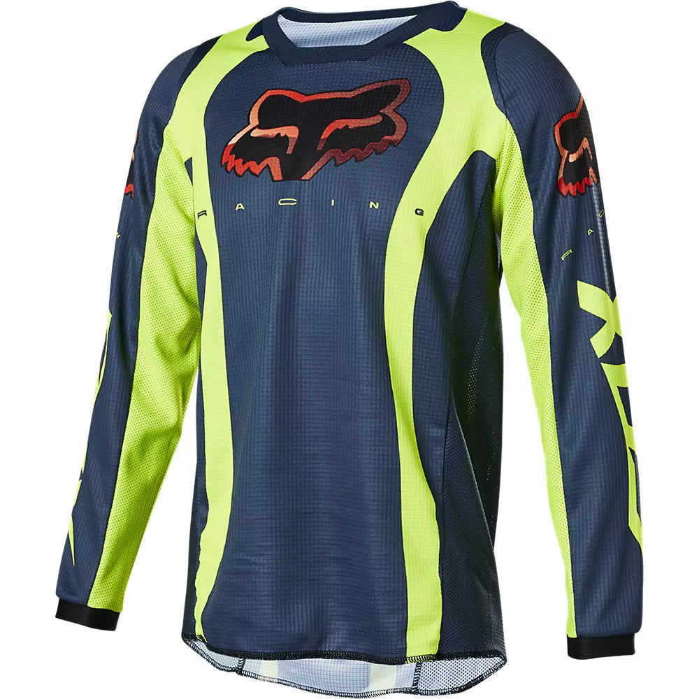 FOX Polera Moto Niño 180 Venz Azul - Rideshop