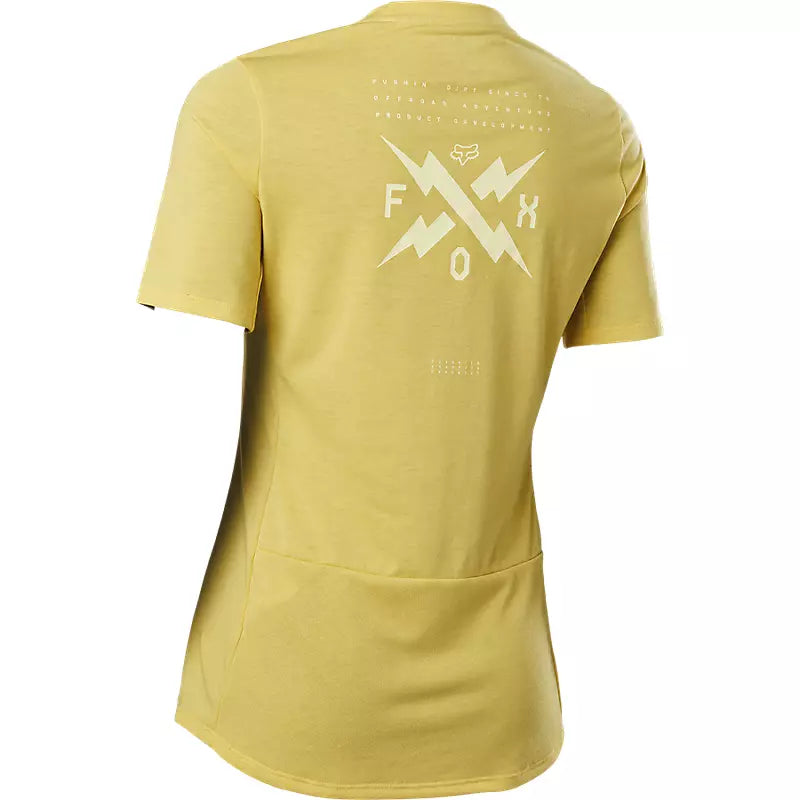 FOX Polera Bicicleta Mujer Ranger Calibrated Drirelease® Amarillo - Rideshop