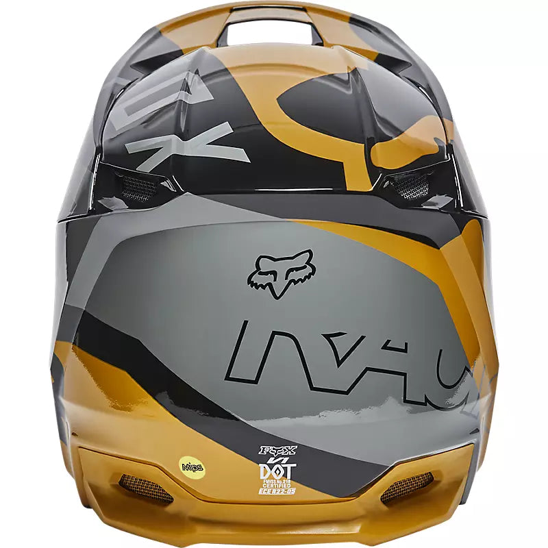 FOX Casco Moto Niño V1 Skew Negro - Rideshop