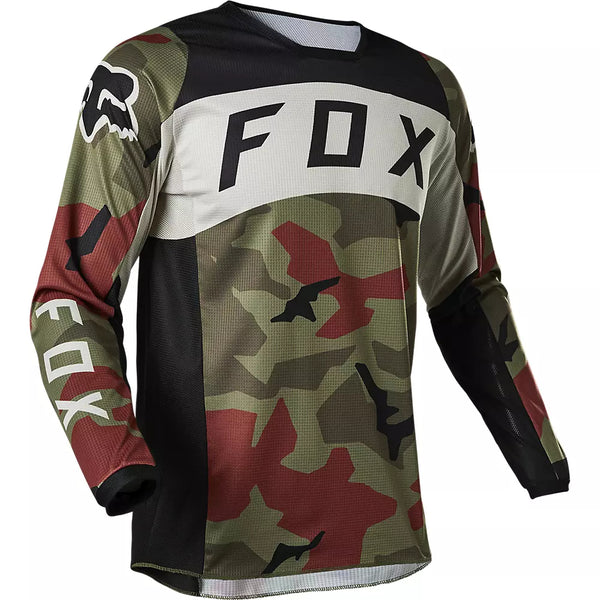 FOX Polera Moto 180 BKNR Camo Verde - Rideshop