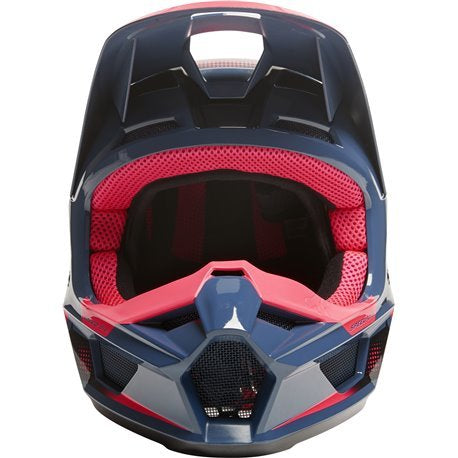 FOX Casco Moto Niño V1 Dier Ece Azul/Rosado - Rideshop