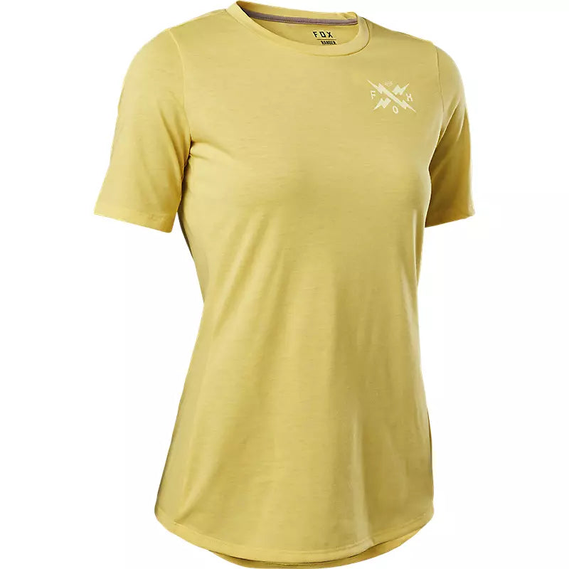 FOX Polera Bicicleta Mujer Ranger Calibrated Drirelease® Amarillo - Rideshop