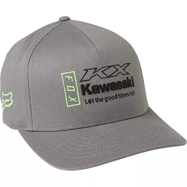 FOX Gorro Jockey Lifestyle Kawasaki Flexfit Gris - Rideshop