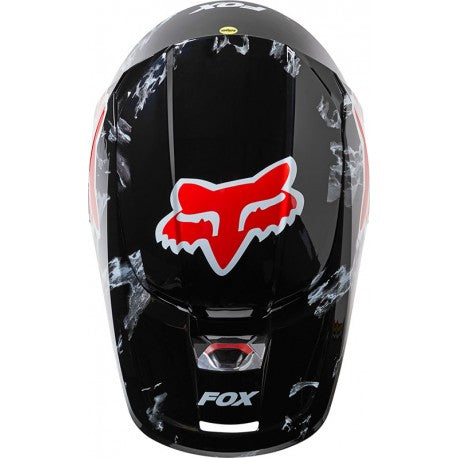FOX Casco Moto V1 Karrera Ece Negro/Rojo - Rideshop
