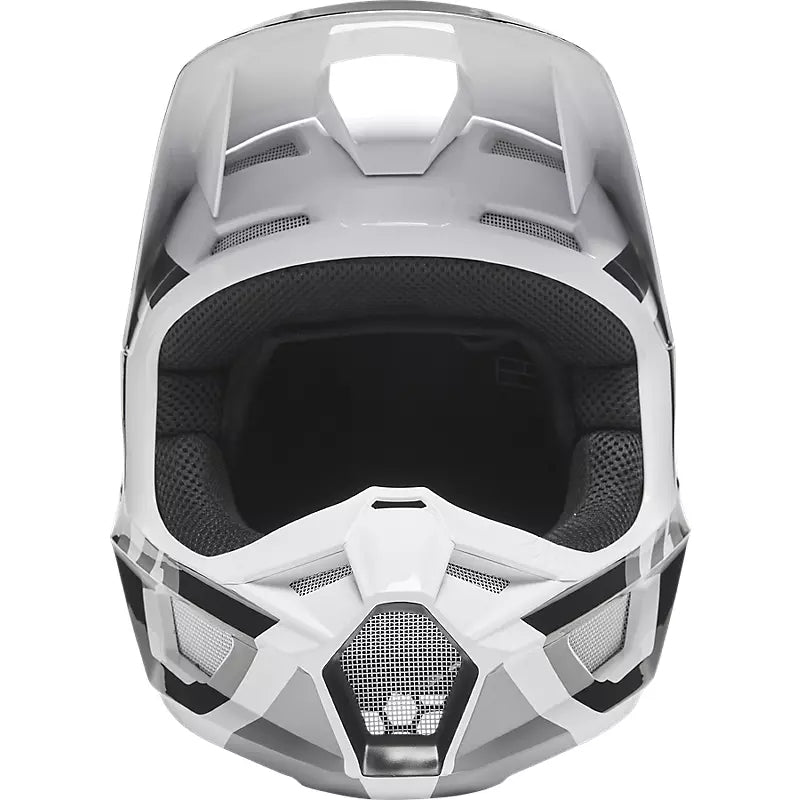 FOX Casco Moto Niño V1 Lux Blanco-Rideshop