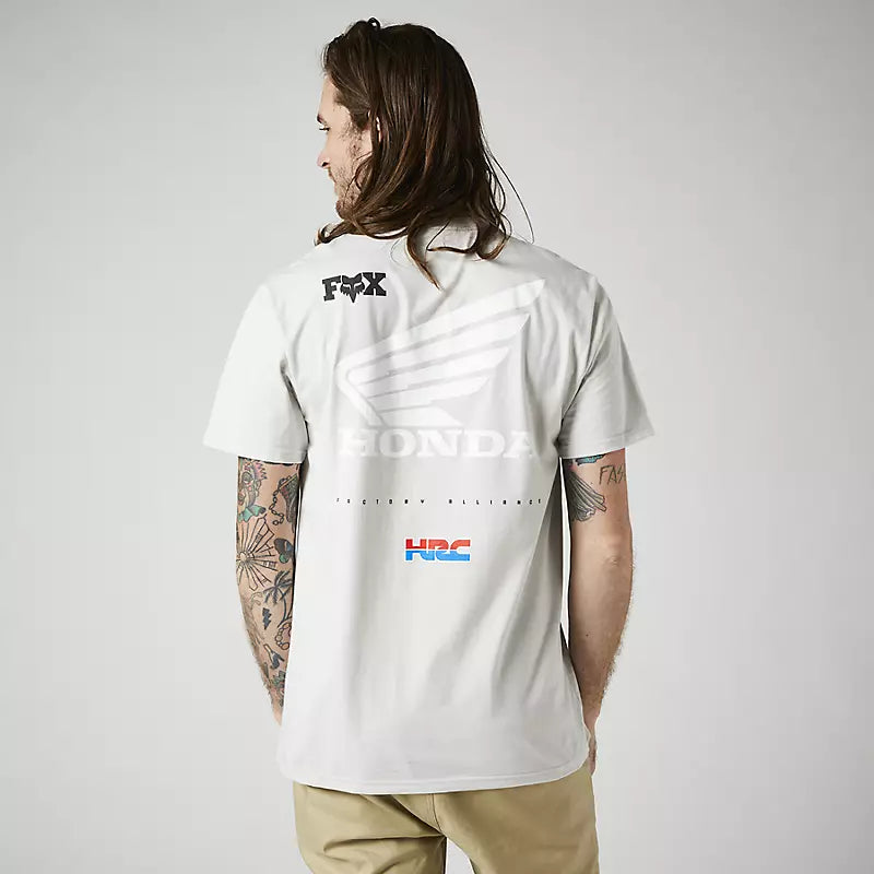 FOX Polera Lifestyle Premium Honda Wing Blanco - Rideshop