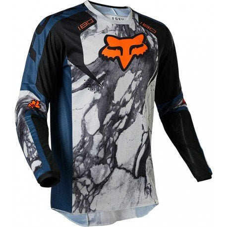 FOX Polera Moto 180 Karrera Azul/Gris - Rideshop