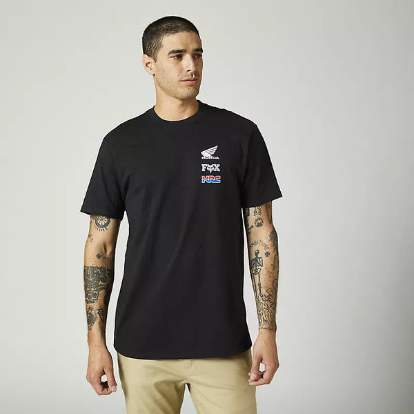 FOX Polera Lifestyle Premium Honda Wing Negro - Rideshop