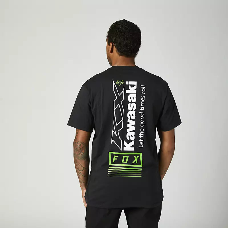 FOX Polera Lifestyle Premium Kawasaki Negro - Rideshop