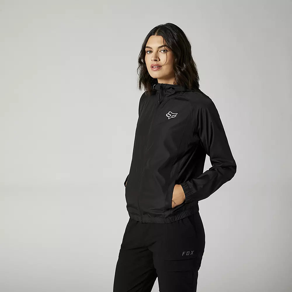 FOX Chaqueta Cortavientos Lifestyle Mujer Rally Negro - Rideshop