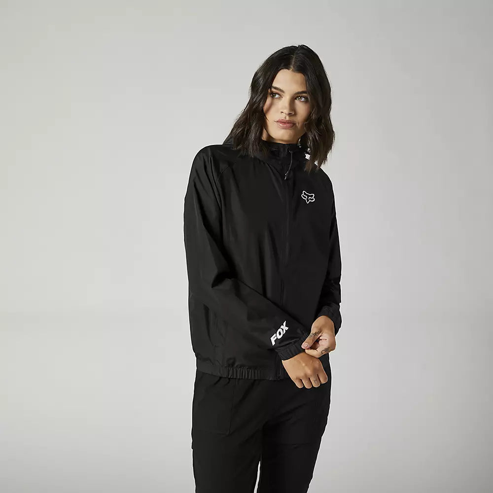 FOX Chaqueta Cortavientos Lifestyle Mujer Rally Negro - Rideshop
