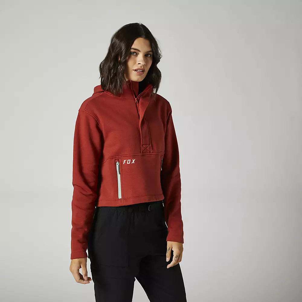 FOX Poleron Lifestyle Mujer Calibrated DWR Rojo - Rideshop