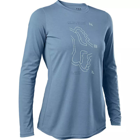 Fox Polera Bicicleta Mujer Ranger Drirelease® Azul - Rideshop