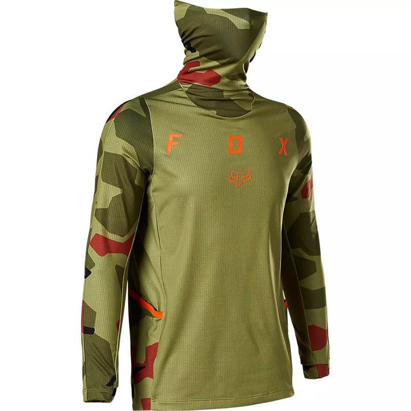 FOX Polera Moto Niño Ranger Drive Camo Verde - Rideshop