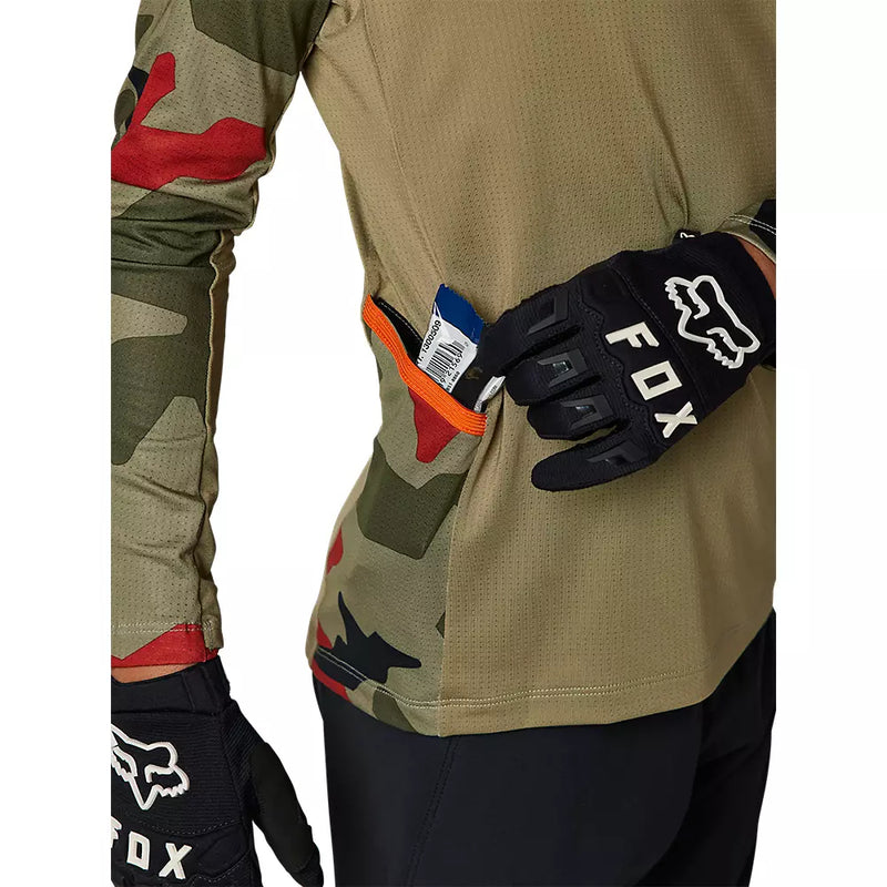 FOX Polera Moto Niño Ranger Drive Camo Verde - Rideshop