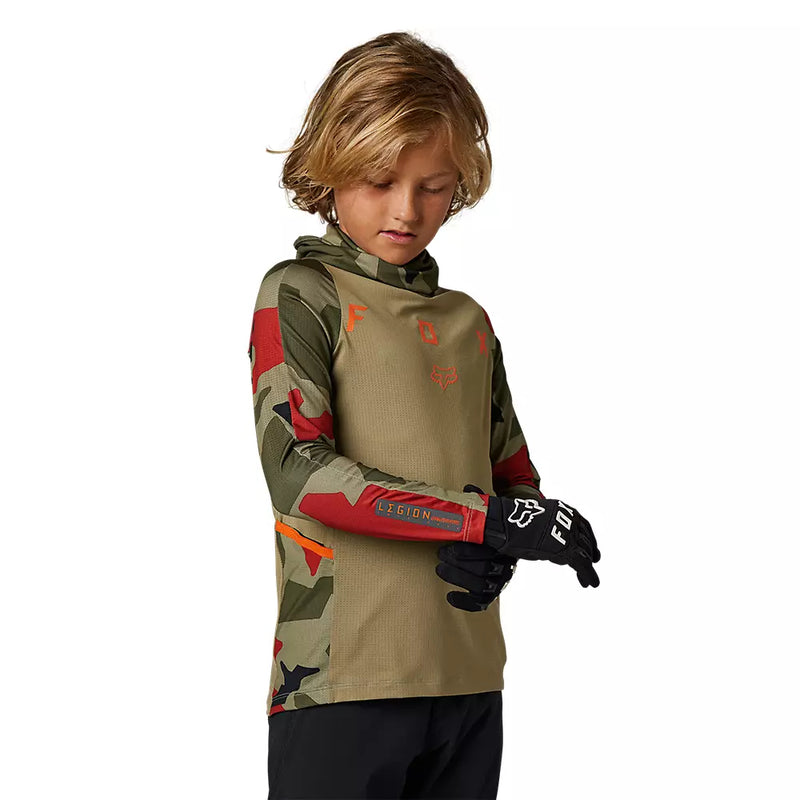 FOX Polera Moto Niño Ranger Drive Camo Verde - Rideshop