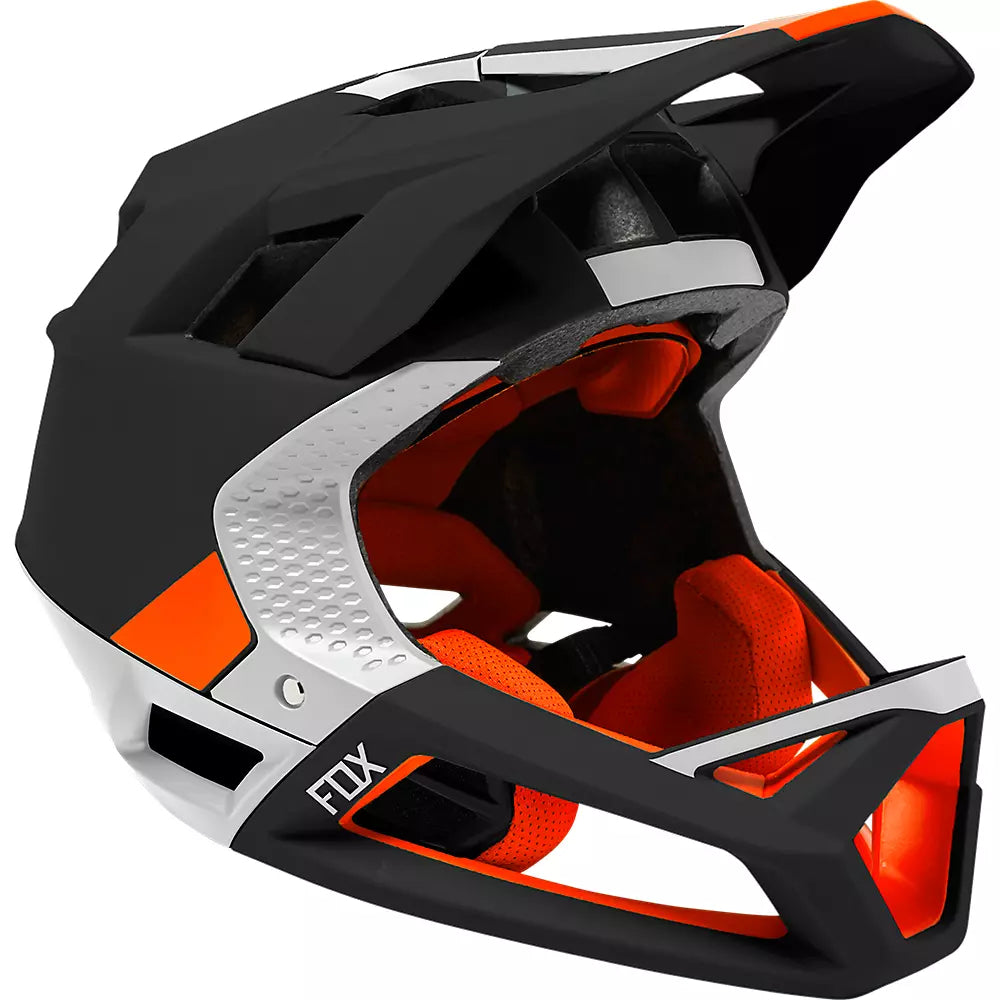 FOX Casco Bicicleta Proframe Blocked Negro/Naranjo - Rideshop