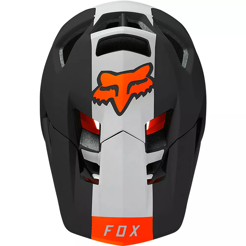 FOX Casco Bicicleta Proframe Blocked Negro/Naranjo - Rideshop