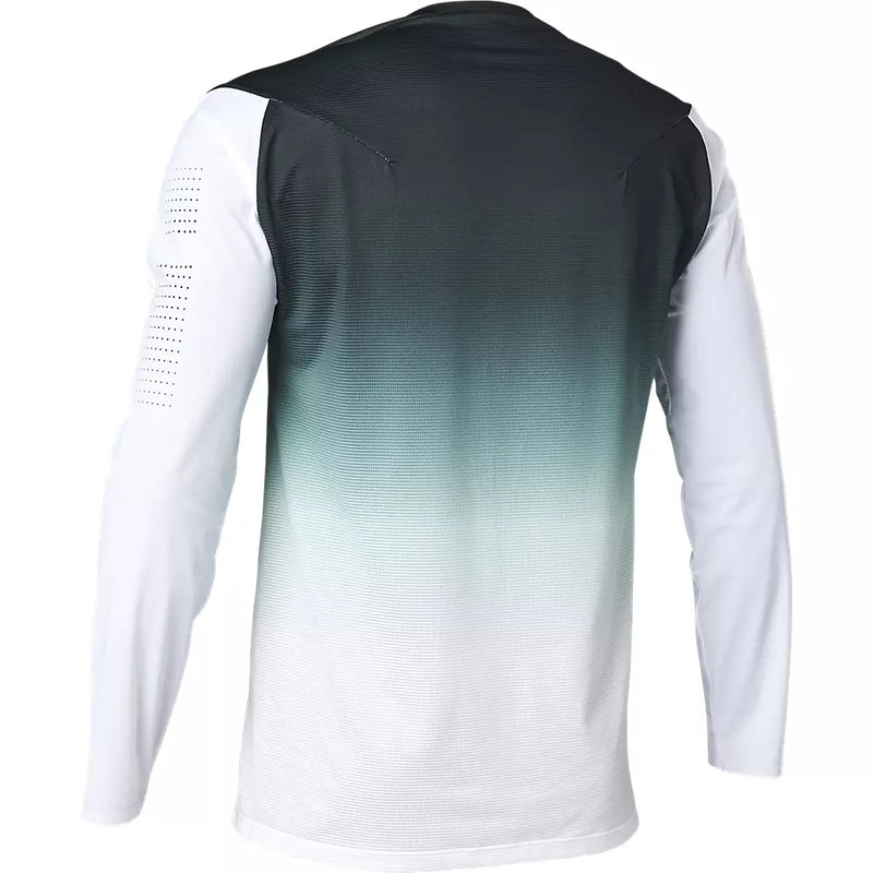 FOX Polera Bicicleta Manga Larga Flexair Race Spec Azul/Blanco - Rideshop