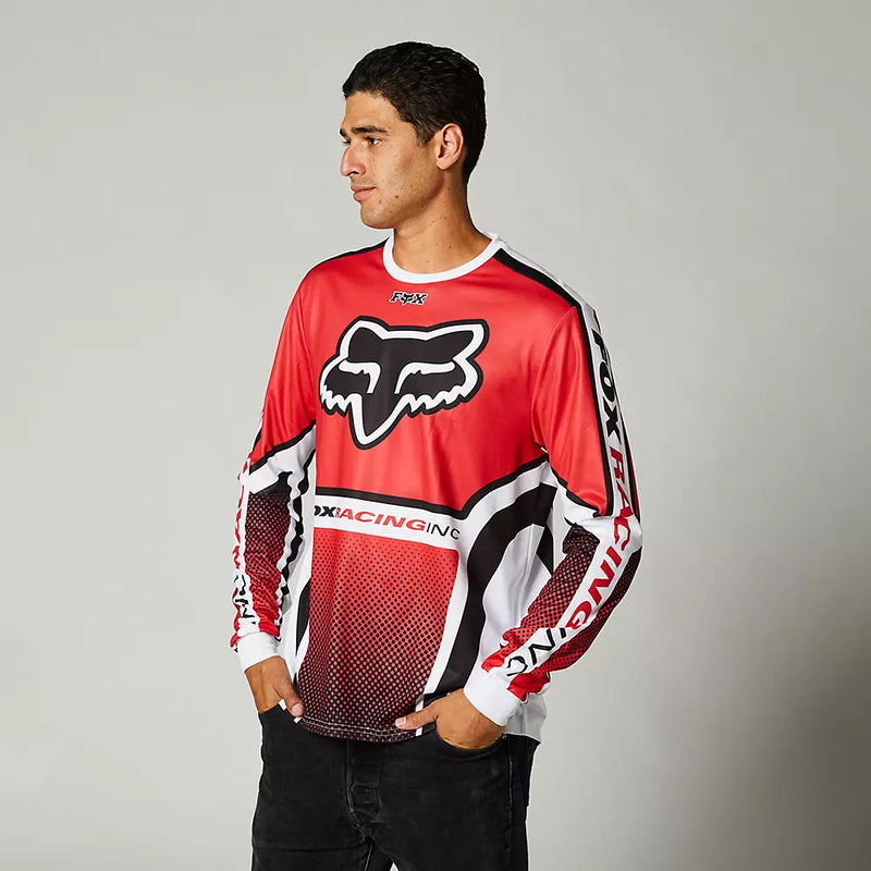 FOX Polera Bicicleta Manga Larga Octaine Rojo - Rideshop