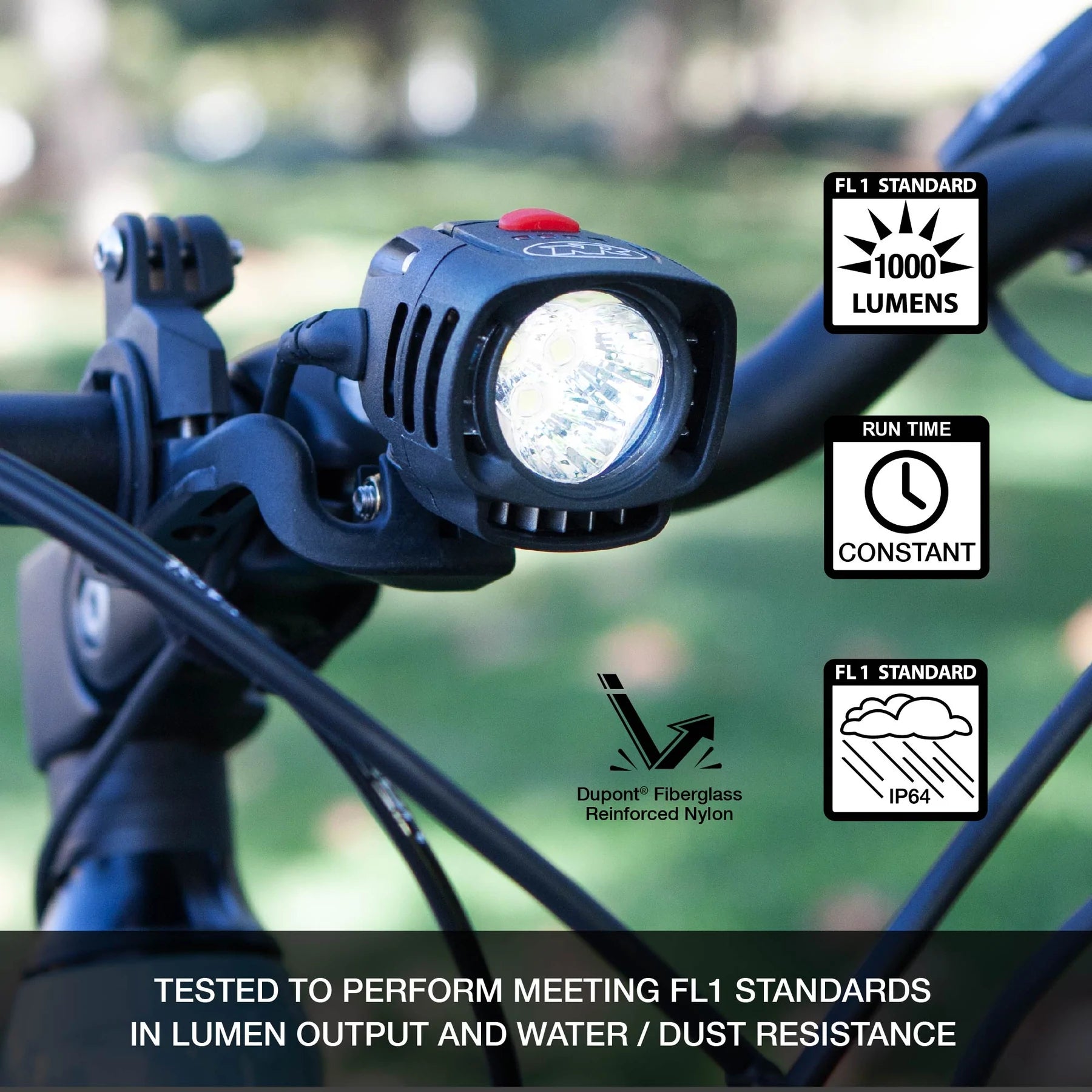 Luz bicicleta delantera Epro Headlamp 1000 lumenes Nite Rider - Rideshop