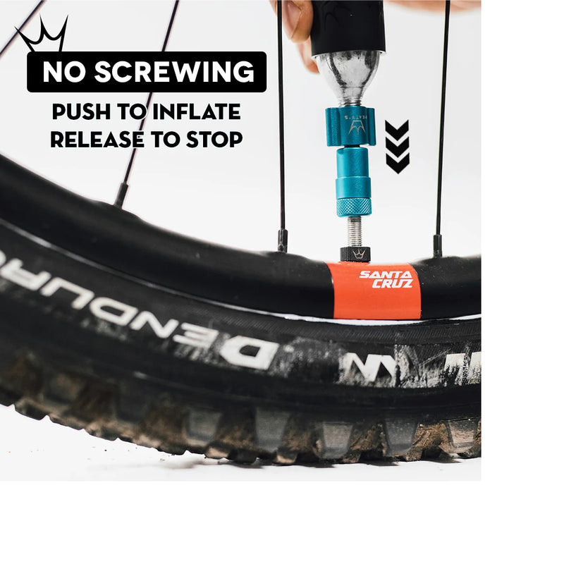 Peaty's Kit CO2 para Inflado Neumaticos 25G Plata - Rideshop