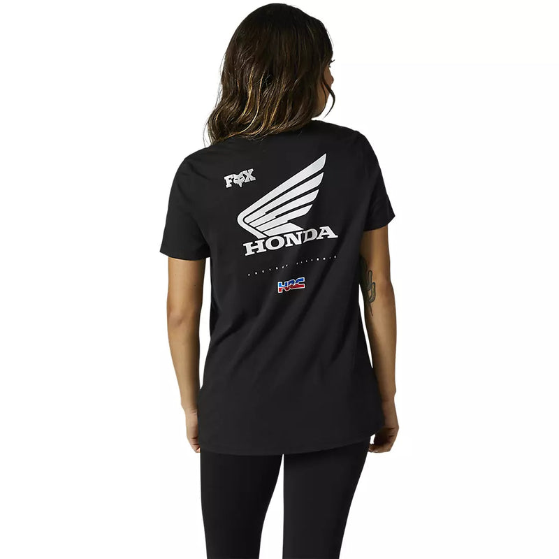 FOX Polera Lifestyle Mujer Honda Wing Negro - Rideshop