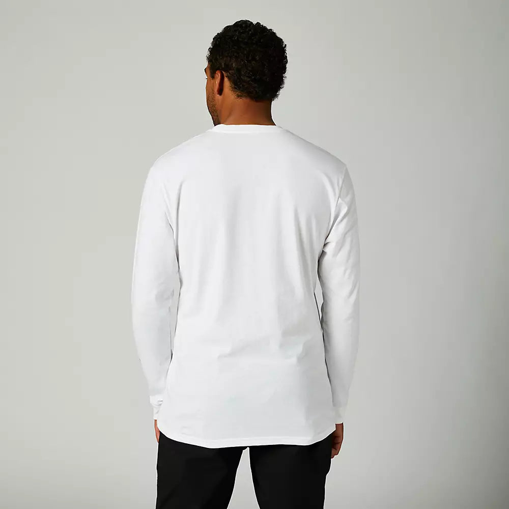 FOX Polera Lifestyle RKANE Manga Larga Blanco - Rideshop