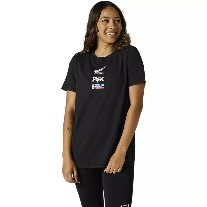 FOX Polera Lifestyle Mujer Honda Wing Negro - Rideshop