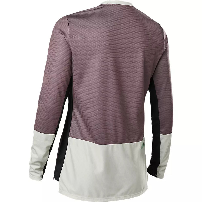 FOX Polera Bicicleta Mujer Defend Manga Larga Morado - Rideshop