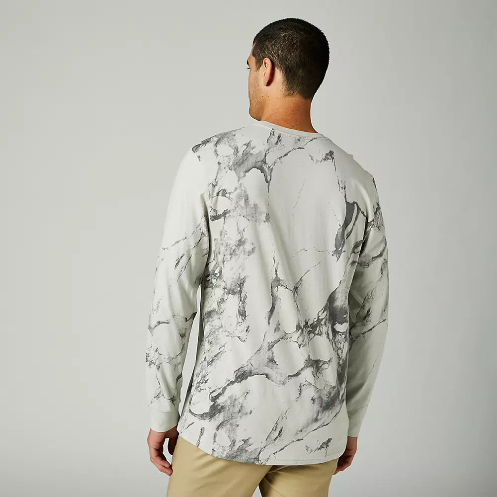 FOX Polera Lifestyle Karrera Manga Larga Gris - Rideshop