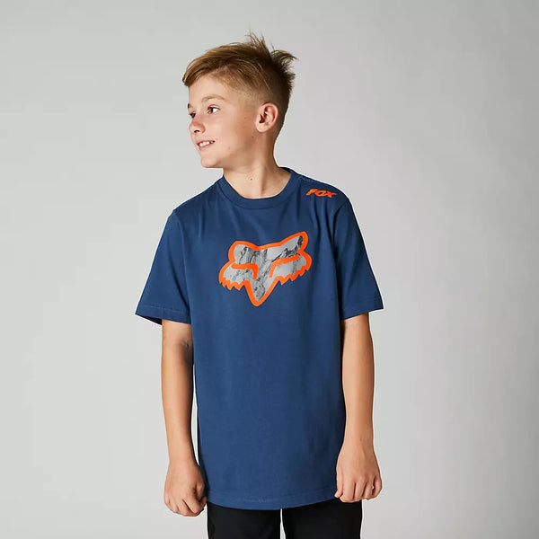 FOX Polera Lifestyle Niño Karrera Head Azul - Rideshop