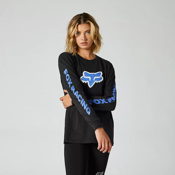 FOX Polera Lifestyle Mujer Karrera Manga Larga Negro-Rideshop